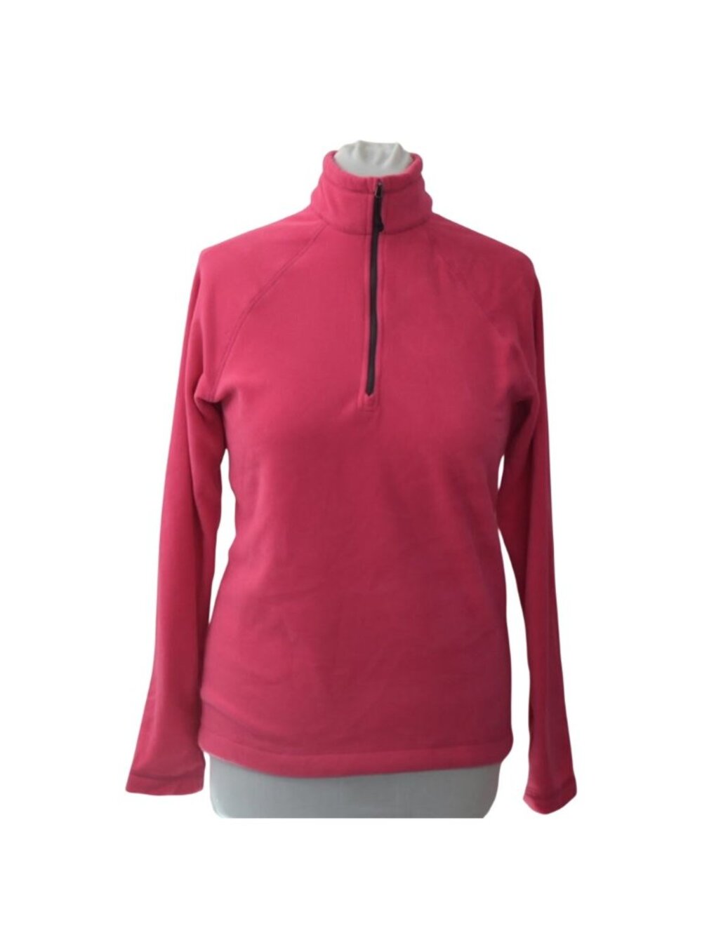 Narragansett Traders Womens Pink Fleece Pullover Large Quarter Zip Sweater Top
